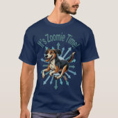 Zoomie Time Medium Mutt T-shirt (Voorkant)