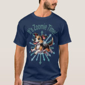 Zoomie Time Mutt T-shirt (Voorkant)