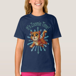 Zoomie Time Oranje Tabby Cat T-shirt