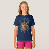 Zoomie Time Oranje Tabby Cat T-shirt (Voorkant volledig)