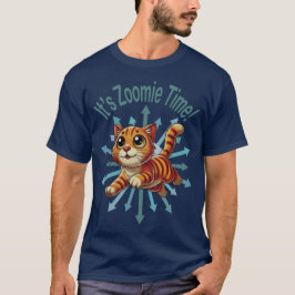 Zoomie Time Oranje Tabby Cat T-shirt