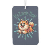 Zoomie Time Pomeranian Luchtverfrisser (Achterkant)