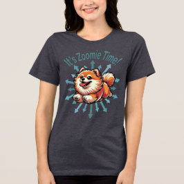 Zoomie Time Pomeranian Tri-Blend Shirt