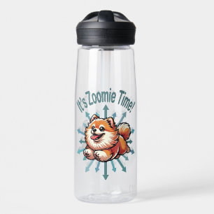 Zoomie Time Pomeranian Waterfles