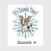 Zoomie Time Rat Terrier bijvoorbeeld Sticker (Vel)