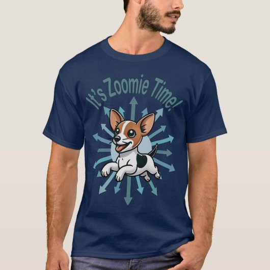 Zoomie Time Rat Terrier bijvoorbeeld T-shirt (Voorkant)
