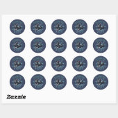 Zoomie Time Schotse Terriër Ronde Sticker (Vel)