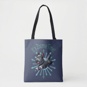 Zoomie Time Schotse Terriër Tote Bag