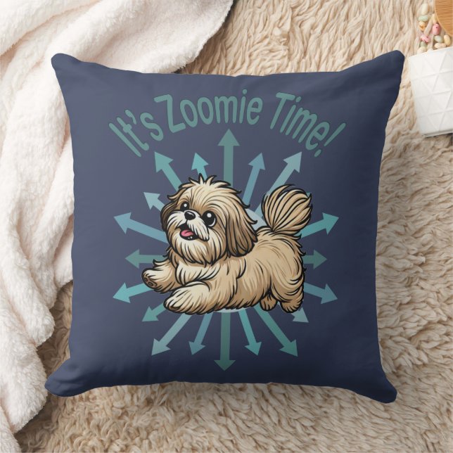 Zoomie Time Shih Tzu Kussen (Deken)