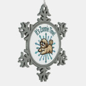 Zoomie Time Shih Tzu Tin Sneeuwvlok Ornament (Links)