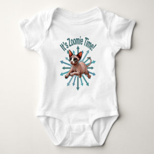 Zoomie Time Sphynx Cat Romper