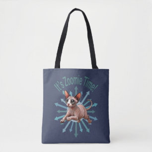 Zoomie Time Sphynx Cat Tote Bag