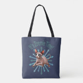 Zoomie Time Sphynx Cat Tote Bag (Achterkant)