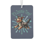 Zoomie Time Terrier Mutt Luchtverfrisser (Achterkant)