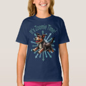 Zoomie Time Terrier Mutt T-shirt (Voorkant)
