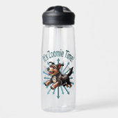 Zoomie Time Terrier Mutt Waterfles (Voorkant)