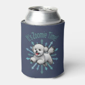 Zoomie Time van Bichon Frise Blikjeskoeler (Blikje Voorkant)