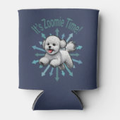 Zoomie Time van Bichon Frise Blikjeskoeler (Voorkant)