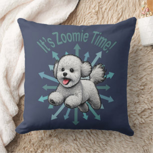 Zoomie Time van Bichon Frise Kussen