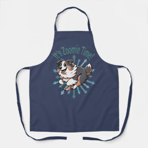 Zoomie Time voor Australian Shepherd Schort