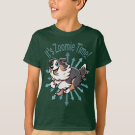Zoomie Time voor Australian Shepherd T-shirt