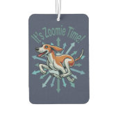 Zoomie Time voor de Amerikaanse Fox Hound Luchtverfrisser (Achterkant)