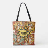 Zoomies Geactiveerd Grappige Retro Kat Meme Tote Bag (Achterkant)