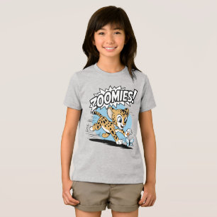 Zoomies – Jachtluipaard achter een vlinder Tri-Blend Shirt