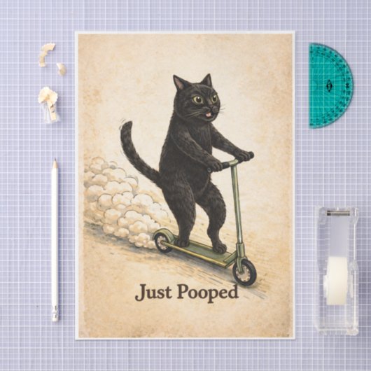 Zoomies Kitty  Tissuepapier (Craft)