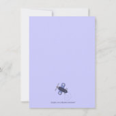 Zooming Airplane Invitation Brown and Navy Kaart (Achterkant)