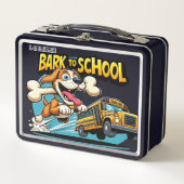 Zooming Dog School Bus Lunchbox (Voorkant)