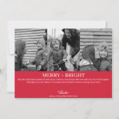 "Zooming Home" leuke aangepaste kerstfoto Feestdagenkaart (Achterkant)