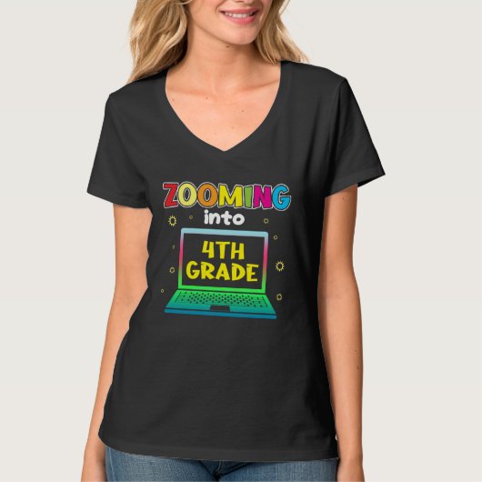 Zooming Into 4th Grade T-shirt (Voorkant)