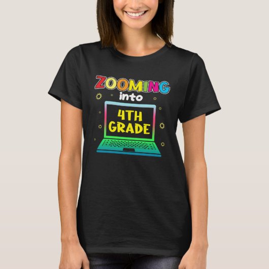 Zooming Into 4th Grade T-shirt (Voorkant)