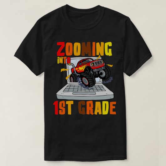 Zooming naar 1e Grade Monster Truck 2 T-shirt (Design voorkant)