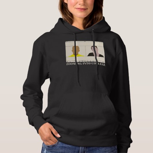 Zooming naar College Online Klasse Hoodie (Voorkant)