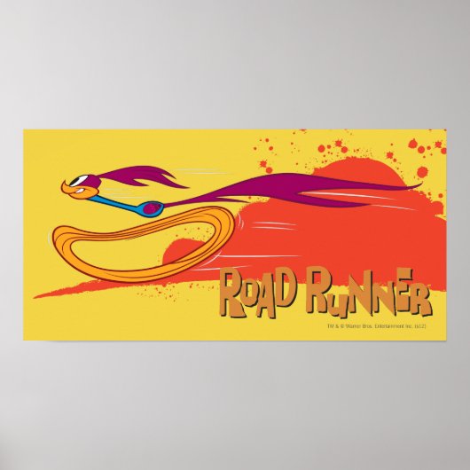 Zooming Roadrunner Poster (Voorkant)