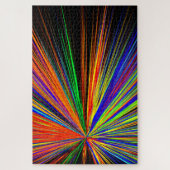 Zoomkleur, zoomstraal, regenboogmulticolor legpuzzel (Verticaal)
