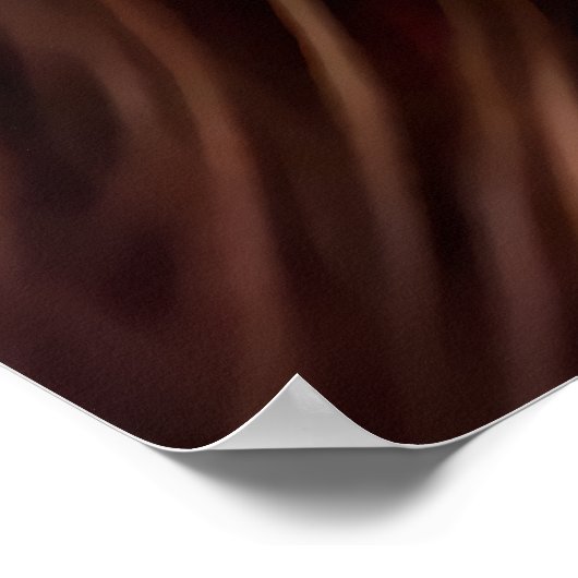 Zoomorfe coole jongedame met lynx oor | AI Art. Poster (Hoek)