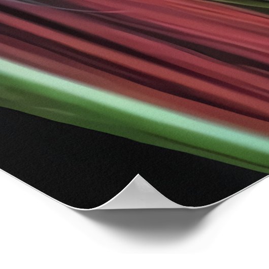 Zoomorfe coole kikkerkdame | AI Art. Poster (Hoek)