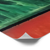 Zoomorfe dame met kattenoren | AI Art. Poster (Hoek)