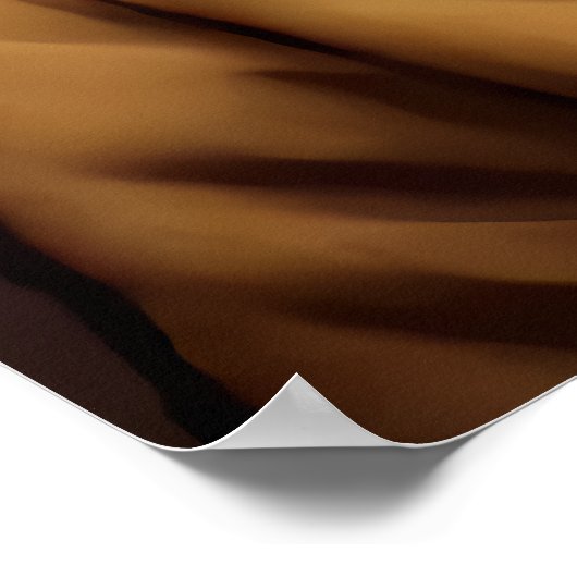 Zoomorfe jonge vrouwen zwarte haarvos oor | AI Art Poster (Hoek)