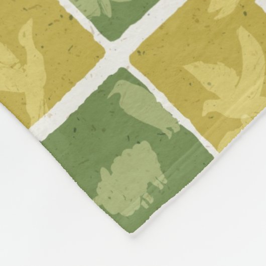 zoompatroon fleece deken (Hoek)