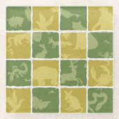 zoompatroon glazen onderzetter (Voorkant)