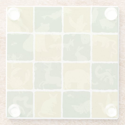 zoompatroon glazen onderzetter (Achterkant)