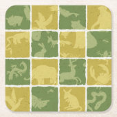 zoompatroon kartonnen onderzetters (Voorkant)