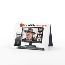 Zoomy 60e verjaardag grappige video-conferentie-op