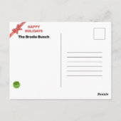 Zoomy Kerstmis Video Satire Conference Briefkaart (Achterkant)