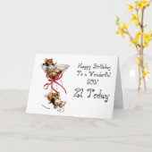 ZOON 21E VERJAARDAG KAART (Gele Bloem)