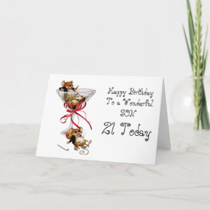 ZOON 21E VERJAARDAG KAART